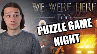 Puzzle game night with friends