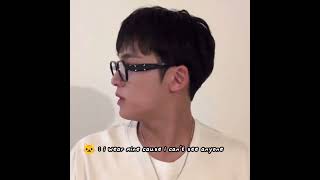 not him bragging about his vision to wonwoo #mingyu #wonwoo #minwon #seventeen#세븐틴#민규#원우#kpop#shorts