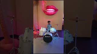 Our Little Champ playing drums #viral #trendingshorts #kidsvideo