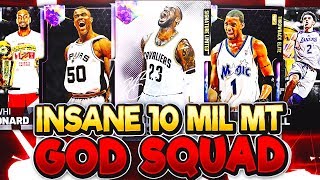 REVEALING MY 10 MILLION MT ENDGAME GOD SQUAD! THE GREATEST TEAM IVE EVER HAD?? NBA 2K19 MYTEAM