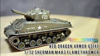 (Eng Subs) NEO Dragon Armor 63147 M4A3 105mm Flamethrower POA-CWS-H5 Korea 1951 Diecast Tank 1/72