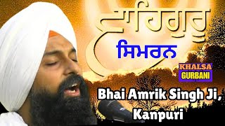 Waheguru Simran Bhai Amrik Singh Ji Kanpuri | Gurbani Kirtan | #wahegurusimran #meditation #waheguru