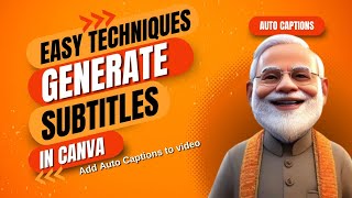 add auto  captions to video in canva | auto generate subtitles in canva | canva ai video generator