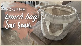 TUTO COUTURE | Lunch bag rond / Sac seau !