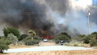 Brush fire Southern California.MOV