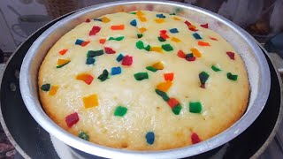 Eggless Tutti Frutti Cake Recipe | Without Oven | सुपर सॉफ्ट टूटी फ्रूटी एगलेस केक रेसिपी इन हिंदी