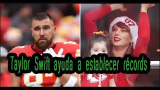 Taylor Swift ayuda a establecer un récord de visualización de la NFL en Navidad