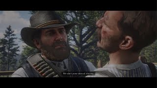 Red Dead Redemption 2 - Arthur beats Thomas Downes