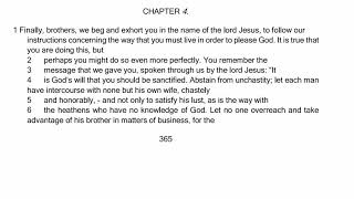 1 Thessalonians Chapter 4