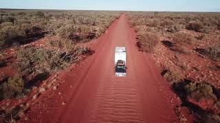 Driving in Outback Australia