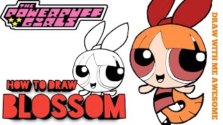 How To Draw Blossom | POWERPUFF GIRLS