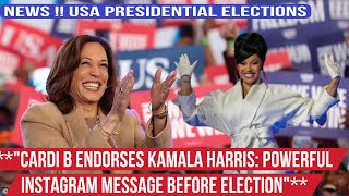 “Cardi B’s Endorsement of Kamala Harris: A Powerful Message on Instagram”