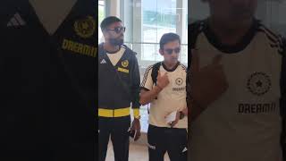 Hardik Pandey and Gautam Gambhir at gwalior airport #shortsvideo #cricketlover #cricket  #shorts