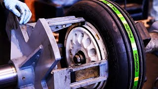 USAF F-16C Tire Change, Wheel & Tire Section, 35th Fighter Wing, Misawa Air Base, Japan