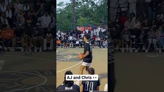 AJ Dybansta and Chris Cenac both went off at the Slam hs game at Rucker Park! 2 future NBA stars