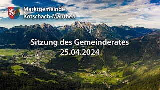 Gemeinderat Kötschach-Mauthen vom 25. April 2024