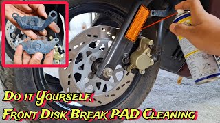 New TVS Jupiter Scooter Break Pad Cleaning | How To Clean TVS Jupiter Front Disk Break Pads