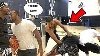 HE TRIED TO INJURE ME!!! ( 5v5 Basketball) MIC'D UP