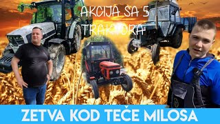 ZETVA KOD TEČE MILOŠA !(VELIKI KVAR NA KOMBAJNU)*dobar prinos*