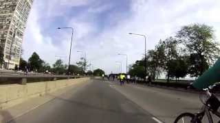 Bike the Drive on Lake Shore Drive North to Grant Park in Chicago, 2013