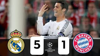 REAL MADRID FC VS FC BAYERN MÜNCHEN | CHAMPIONS LEAGUE |  HIGHLIGHT 5-1 GOAL |