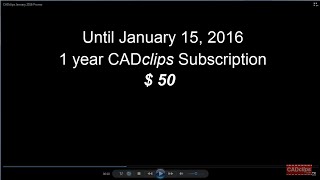 CADclips January 2016 Sale