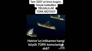 Tam 3207 yıl önce bugün, hileyle katledilen Truvalılar Türk müydü?