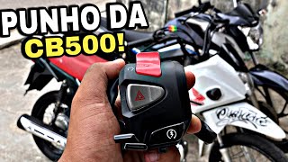 COLOQUEI FAMOSO PUNHO DA CB500 NA MINHA POP 110!