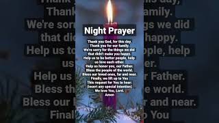 Night Prayer Bedtime Prayer