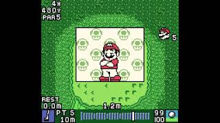 Mario Golf gameplay on the Game Boy Color