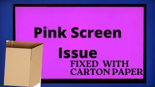 How To Temporary Fix  Pink/Purple Screen with carbon paper @masterofartandcraftdiy