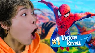 TOM HOLLAND HITS FORTNITE TRICKSHOT .... (INSANE)