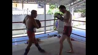 Matt Teasdale training in Koh Samui Thailand 2009