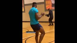 Justin Gaethje, Kamarus Usman and Francis Ngannou Playing Basketball #usman #gaethje #ngannou #ufc