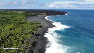 Pohoiki black sand beach