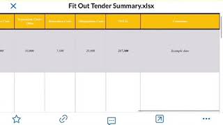 Fit Out Tender Template