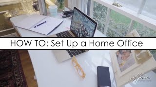 How To Set Up A Temporary Home Office #DIY #HomeOffice