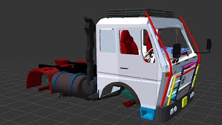 how to make bussid truck Side part in prisma3d andriod mobile | bus simulator Indonesia | Indian mod