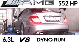 Crazy 552HP Mercedes-Benz C63 Black Series Exhaust Sound and Dyno Run