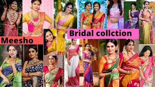 meesho//bridal sarees collction// low prices & best qulity// all codes// cod & free shipping//