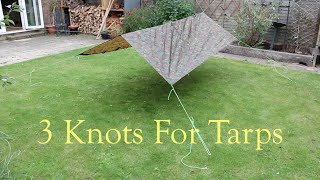 Knots for Tarp Set-Up