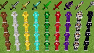 Which armor is stronger in Minecraft experiment?