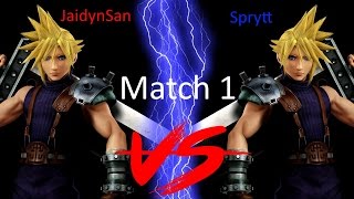 JaidynSan (P1 Cloud) VS Sprytt (P2 Cloud) #1 - Super Smash Bros for Wii U