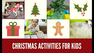 Christmas Activities for Toddlers | Easy and fun Christmas activities for kids - 1 to 2 year old kid