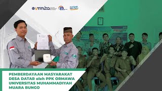 PEMBERDAYAAN MASYARAKAT DESA DATAR | OLEH PPK ORMAWA UNIVERSITAS MUHAMMADIYAH MUARA BUNGO