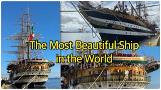 Amerigo Vespucci “The Most Beautiful Ship in the World” World Tour 2023-2025 #historic #italian