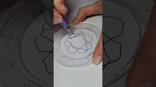 Spirograph purple flower 🪻 #spirograph #art #easydrawing