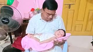 Rangoli With Her Nana (ଅଜା ) Singing Lori