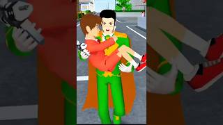 The thief saves Yuta and Miyo from the #sakuraschoolsimulator #sakura #games #sakurachannel #shorts