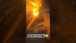 Rocket testing 😅#firecrackers #experiment #fireworks #crackers #rocketcrackers #skyshot #video